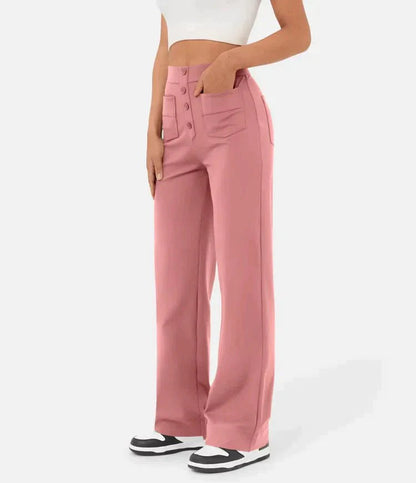 Elastische Hoge Taille Dames Broek - Isabeau