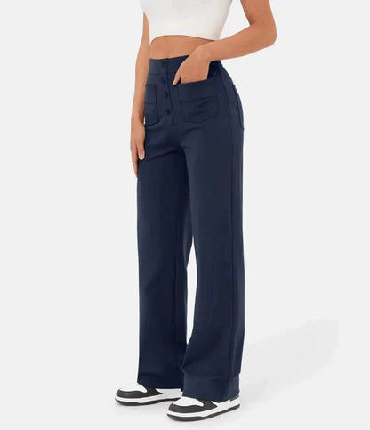 Elastische Hoge Taille Dames Broek - Isabeau