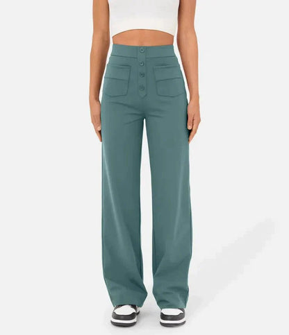 Elastische Hoge Taille Dames Broek - Isabeau