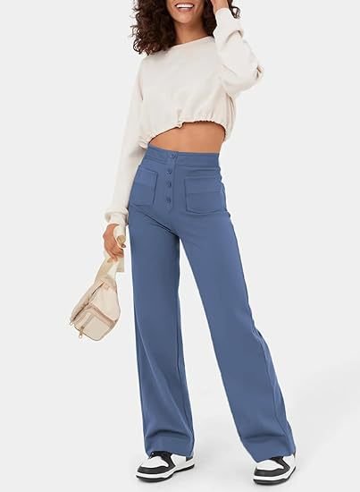 Elastische Hoge Taille Dames Broek - Isabeau