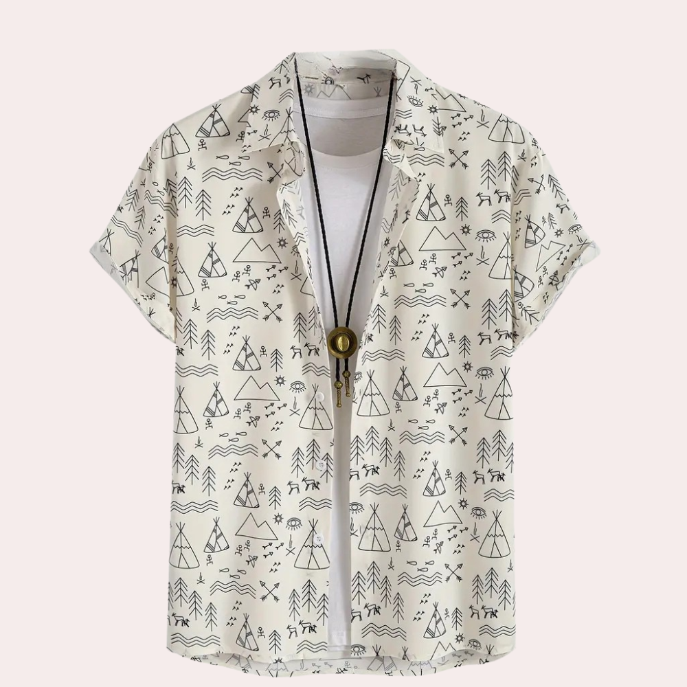 Casual Overhemd met Print voor Heren - Emilio