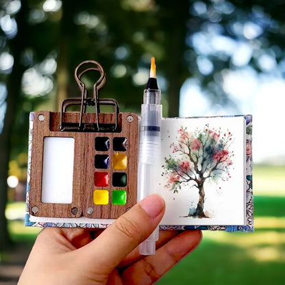 Draagbare aquarelverfset met 24 kleuren – Koop nu 1, krijg 1 gratis!