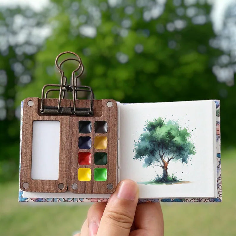 Draagbare aquarelverfset met 24 kleuren – Koop nu 1, krijg 1 gratis!