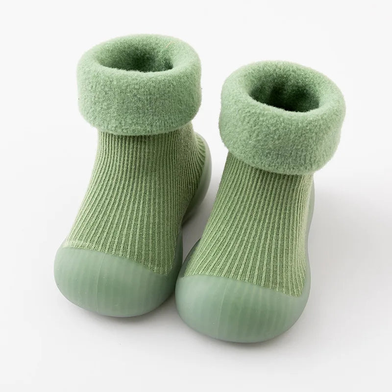 Herfstige antislip peutersokken met rubberen zool – 1 kopen, 1 gratis actie