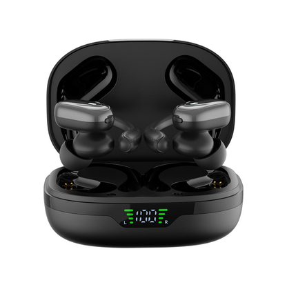 Bluetooth 5.3 Sport Oordopjes met Microfoon, LED-hoesje & 75 uur Afspeeltijd