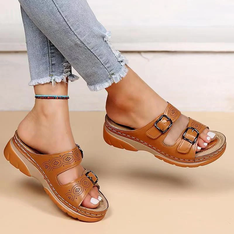 Orthopedische dames comfortabelsandalen met gelzool - Sofia