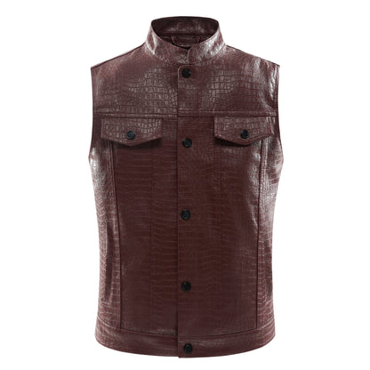 Lederen Vest voor Heren - Viper
