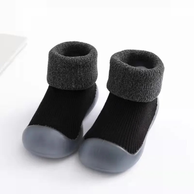 Herfstige antislip peutersokken met rubberen zool – 1 kopen, 1 gratis actie