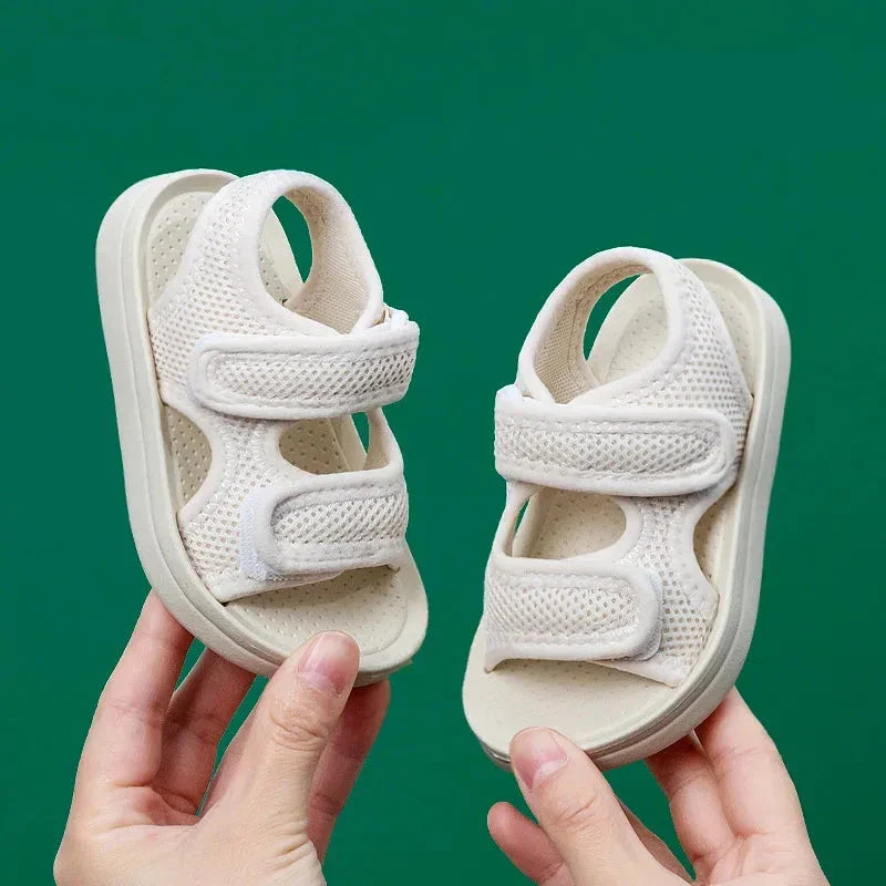 Ademende kindersandalen met zachte zool en snelsluiting – Licht om mee te lopen