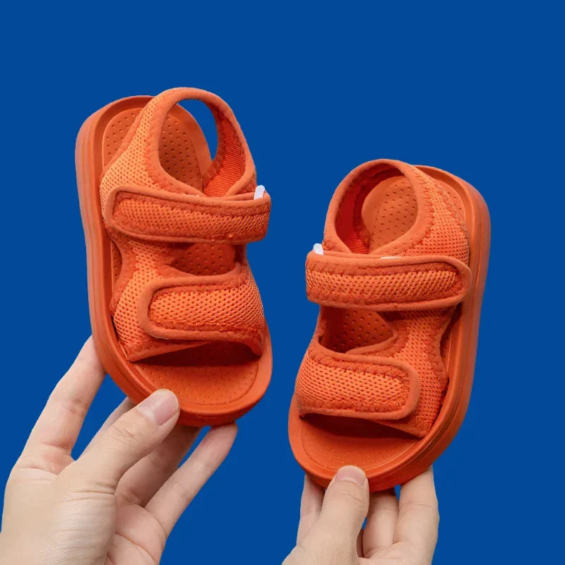 Ademende kindersandalen met zachte zool en snelsluiting – Licht om mee te lopen