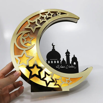 Feestelijke Maanvormige LED Lamp - LunarShine
