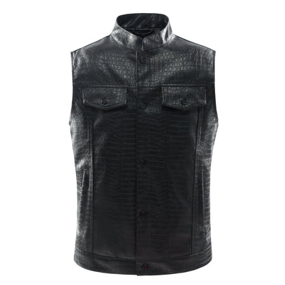 Lederen Vest voor Heren - Viper