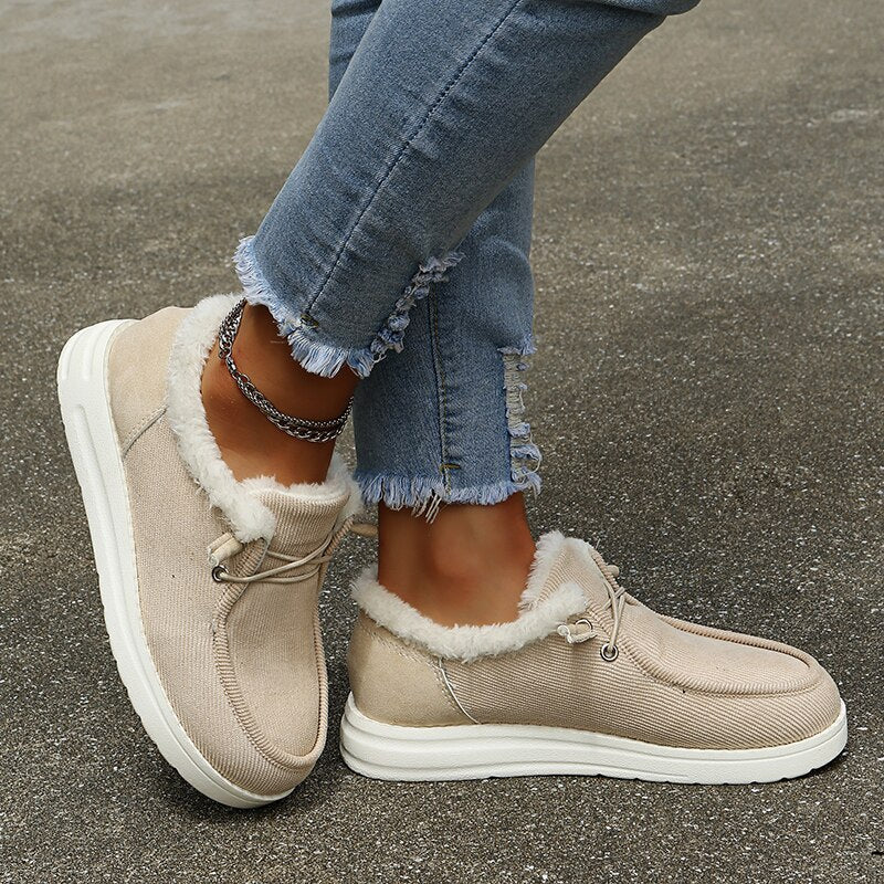 Dames Slip-On Winterlaarzen met Pluche Voering - Maren