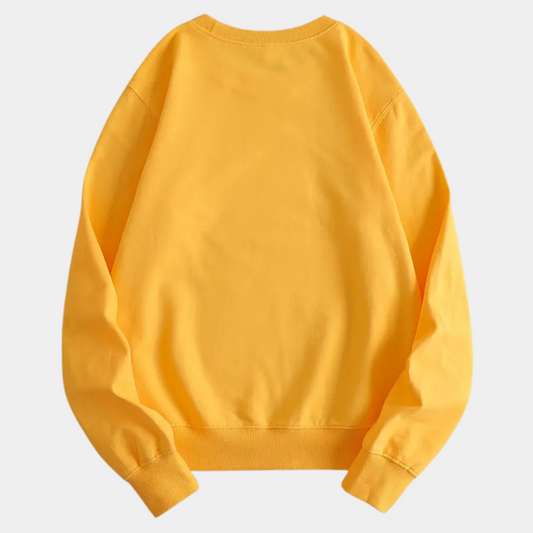 Geel Dames Sweatshirt met Bloemenprint - Fleur