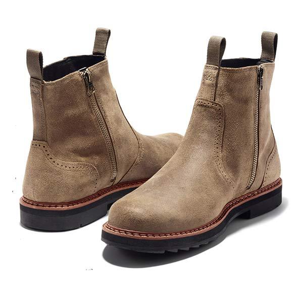 Heren Chelsea Boots klassiek van kunstleer met elastische inzet – Neron