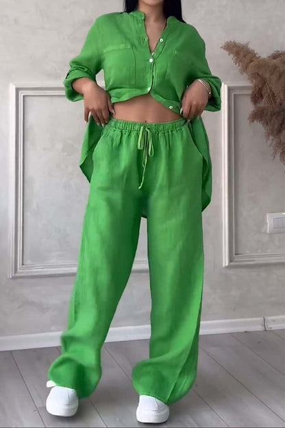 Tweedelige Linnen Dames Zomerset – Alina