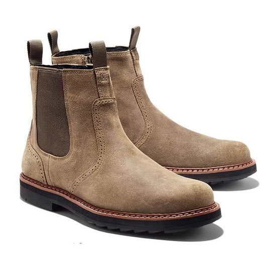 Heren Chelsea Boots klassiek van kunstleer met elastische inzet – Neron