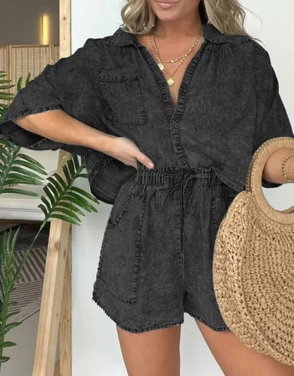 Trendy Dames Zomerset met Korte Mouwen – Isabelle