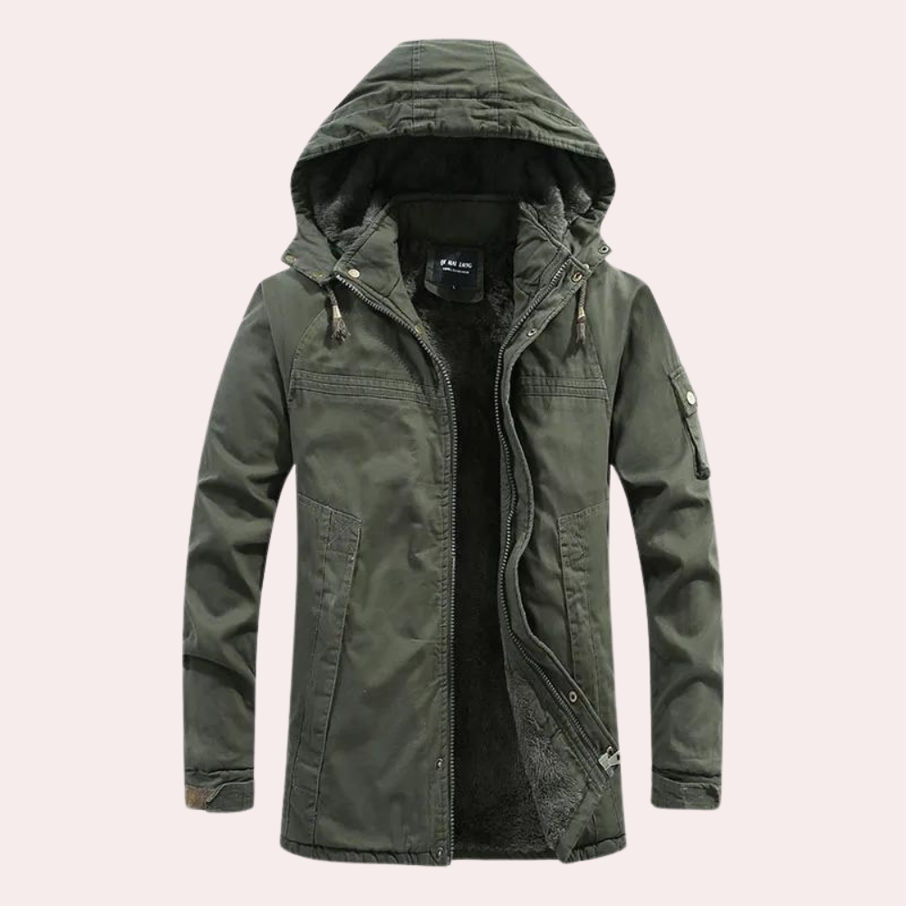 Gevoerde Heren Winterjas met Warme Capuchon - Logan