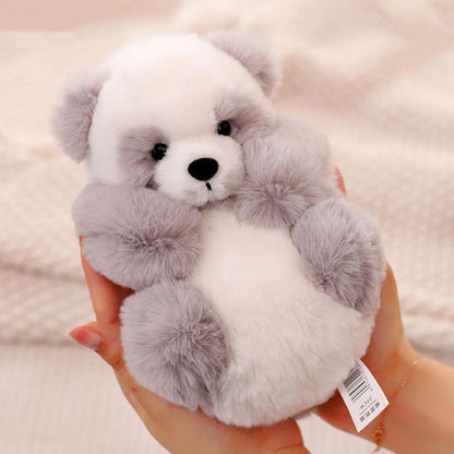 Pluchepanda met uitneembaar mandje – zacht gevuld en decoratief – 20 cm