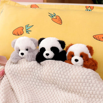 Pluchepanda met uitneembaar mandje – zacht gevuld en decoratief – 20 cm