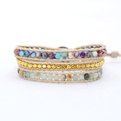 Essentiële Jaspis Wikkelarmband - Amarilis