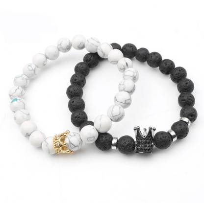 King & Queen Partnerarmband Set - Calix