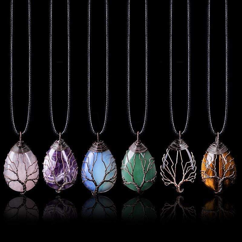 Tijgeroog Druppelketting - Zarina
