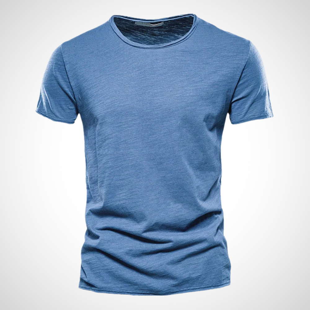 Klassiek ademend katoenen heren T-shirt – Marco