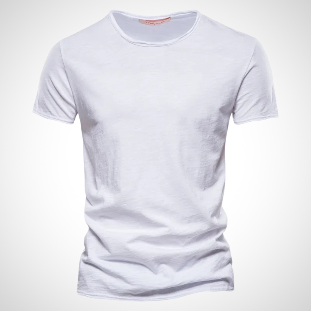 Klassiek ademend katoenen heren T-shirt – Marco