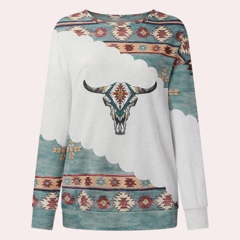 Trendy Bedrukt Dames Sweatshirt - Sienna