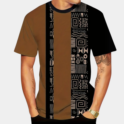 Casual T-Shirt met Kleurblokken voor Heren - Milo