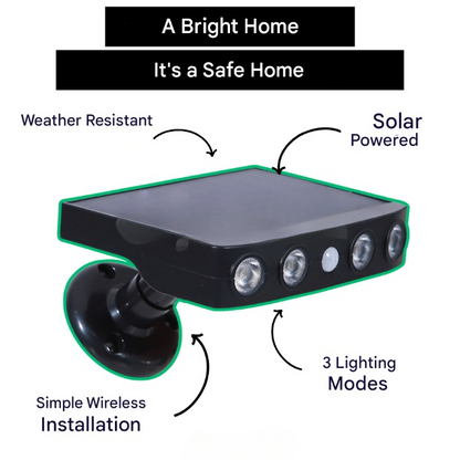 Zonne- buitenverlichting met bewegingssensor – Lumina