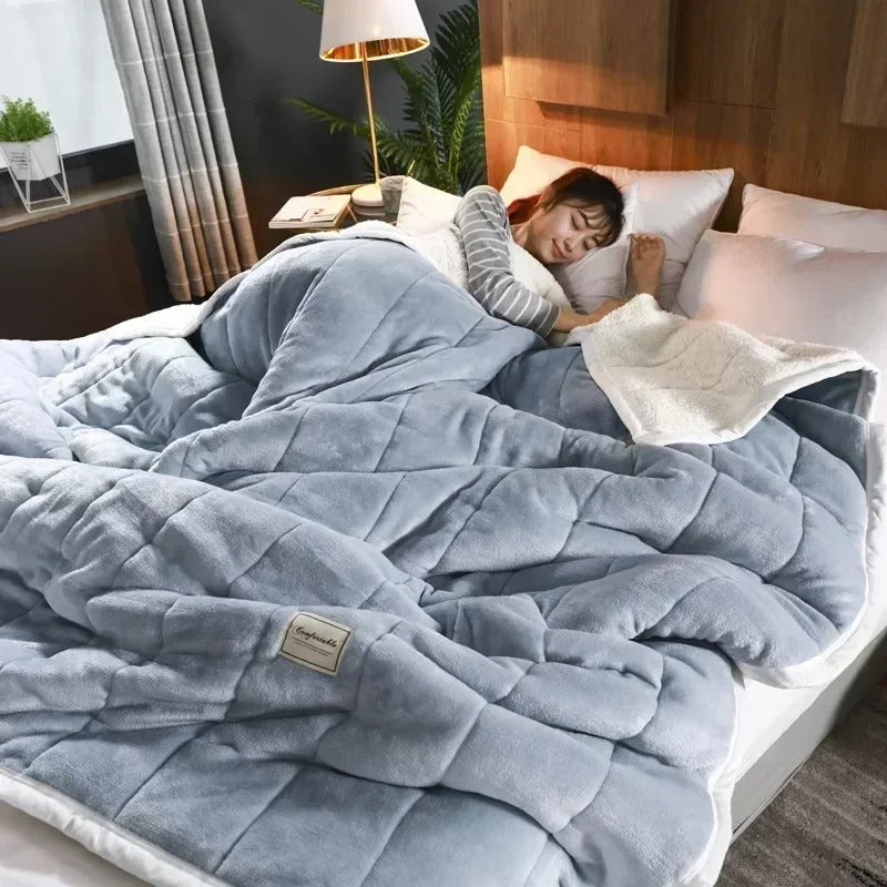 Warme Flanellen koral fleece deken voor herfst en winter – CosyBlanket