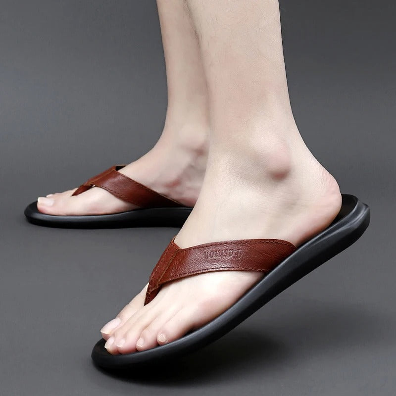 Comfortabele & Stijlvolle Heren Outdoor Zomerslippers – Leano