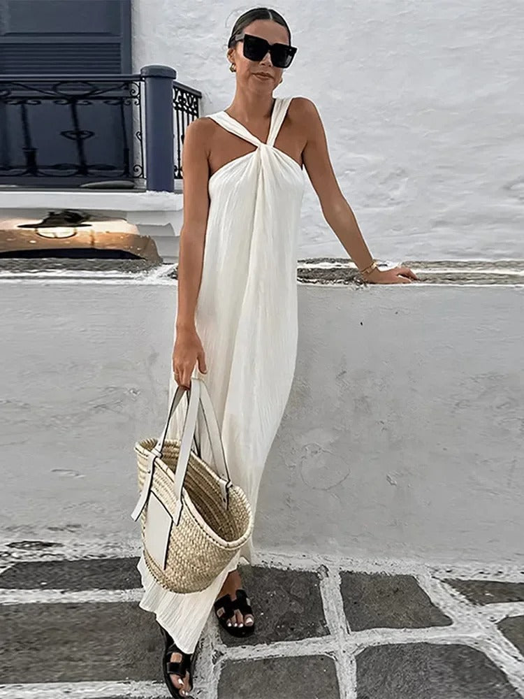 Trendy mouwloze zomerjurk met een losse snit – Mikayla
