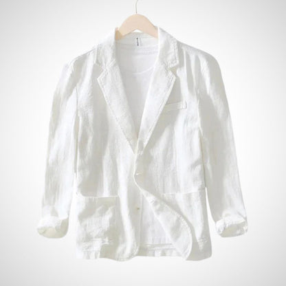 Lichte heren linnen blazer van katoenmix – Julian