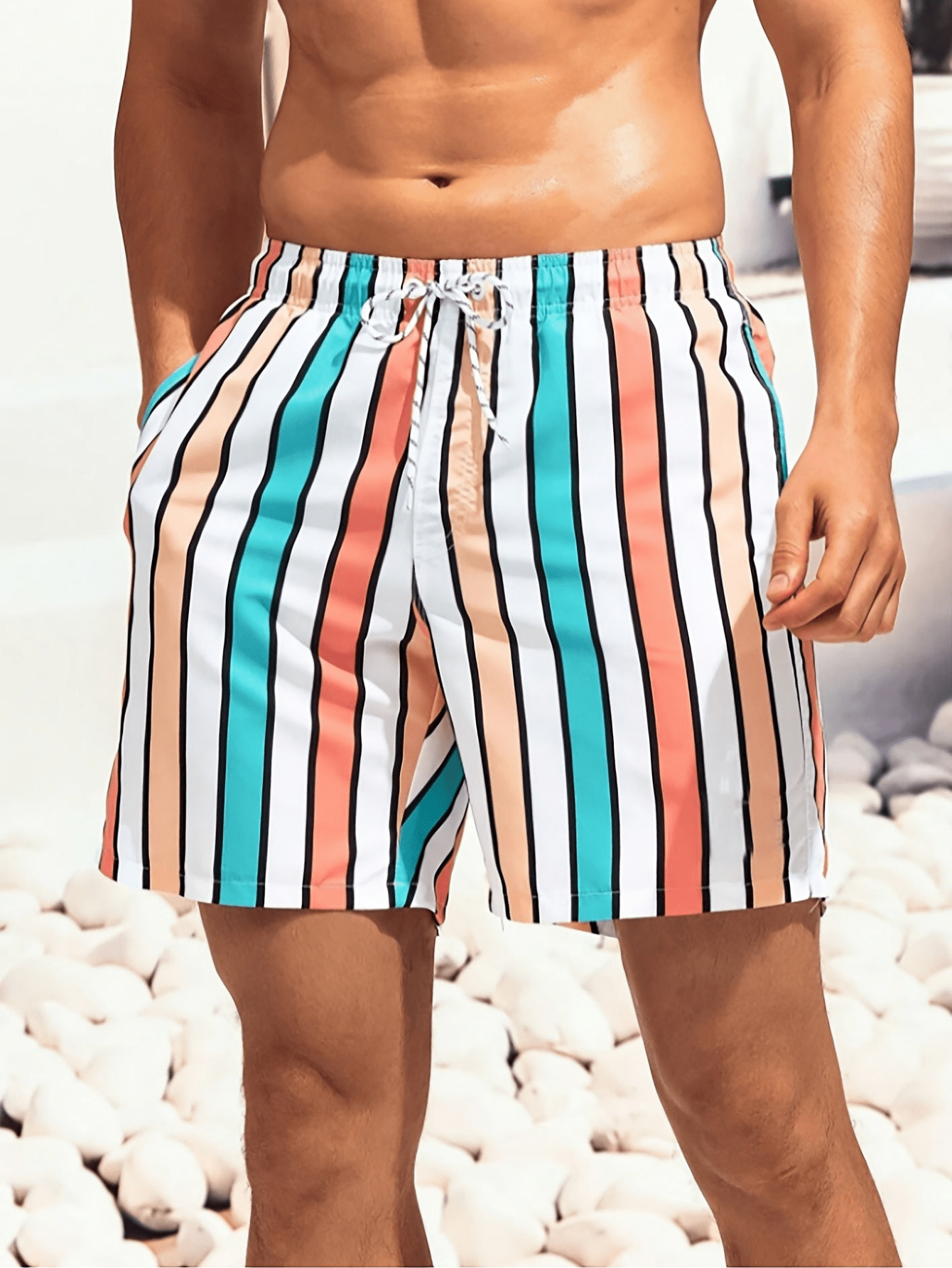 Sneldrogende heren zwemshorts met een comfortabele pasvorm - Luca