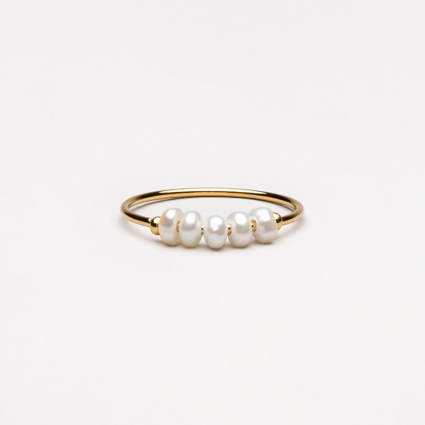 Trendy Mini Parelring - Isolde