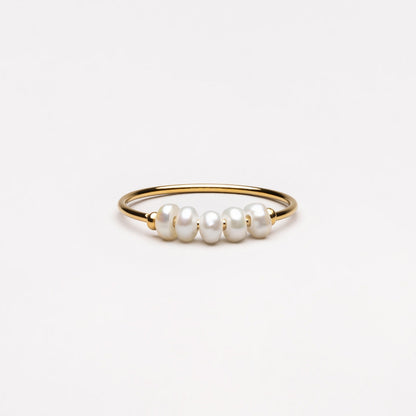 Trendy Mini Parelring - Isolde