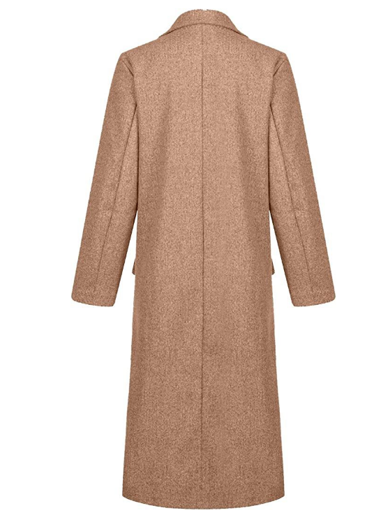 Lange damesjas met knoopsluiting – Helena