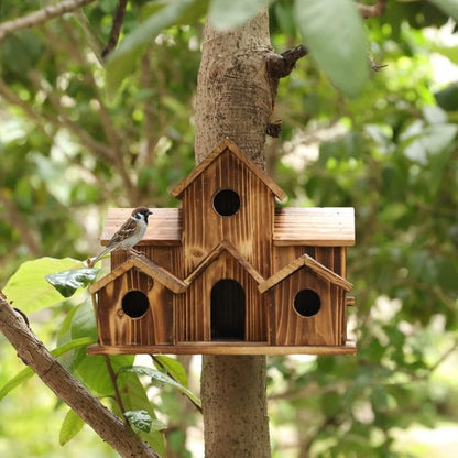 Functionele houten nestkast voor tuinvogels – Nestora