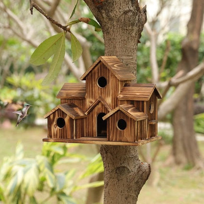 Functionele houten nestkast voor tuinvogels – Nestora