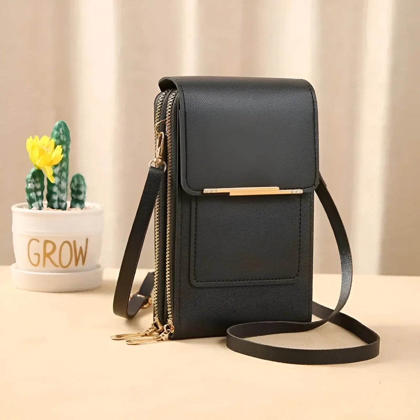 Trendy Leren Anti-Diefstal Dames Schoudertas - SecureStyle