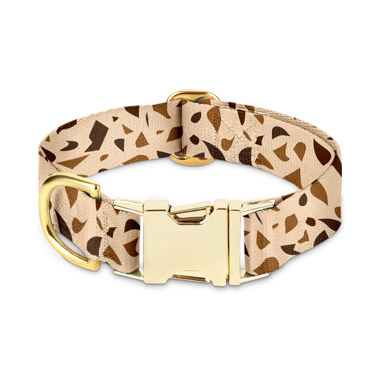 Hondenhalsband met Gouden Accenten – GoldenTerra
