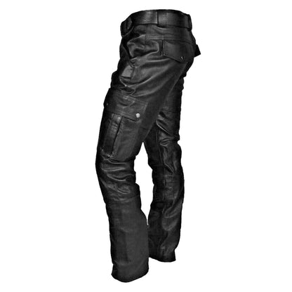 Heren leren broek in biker-stijl – RoadVance