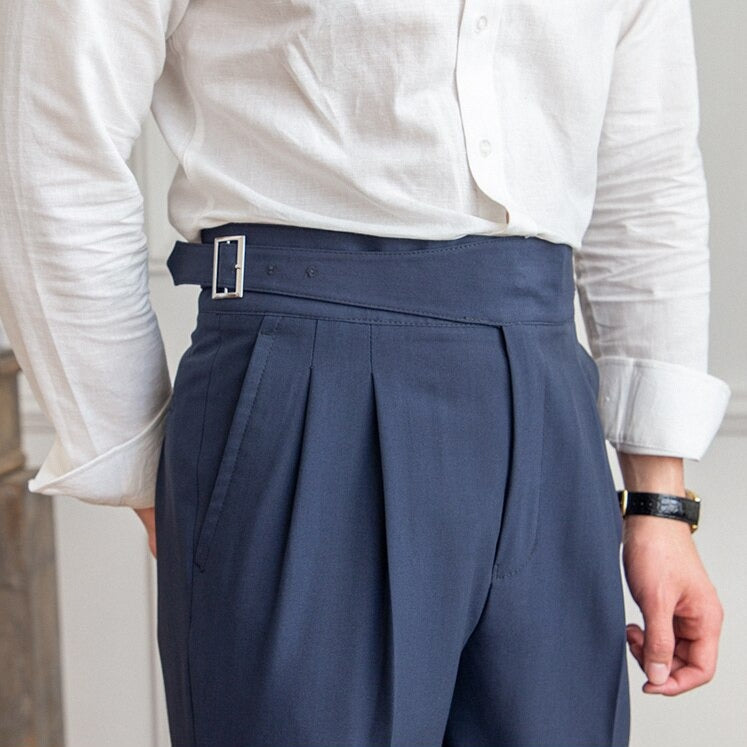 Heren Gurkha Broek met Hoge Taille – Isauro