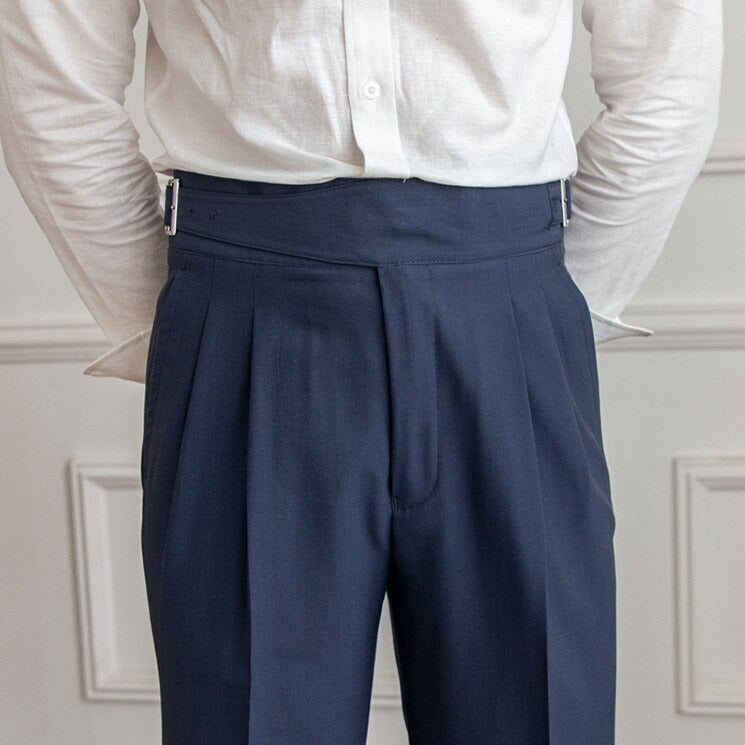 Heren Gurkha Broek met Hoge Taille – Isauro