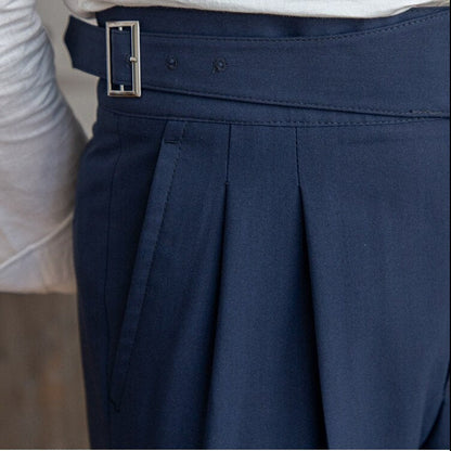 Heren Gurkha Broek met Hoge Taille – Isauro