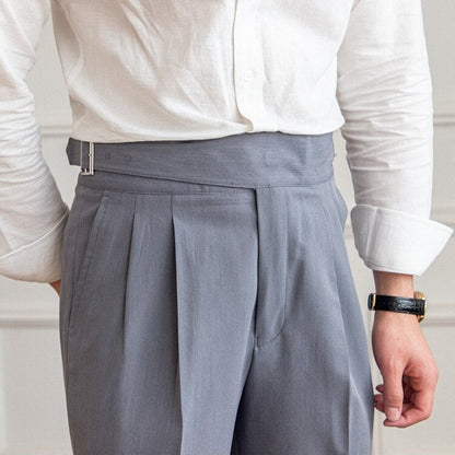 Heren Gurkha Broek met Hoge Taille – Isauro
